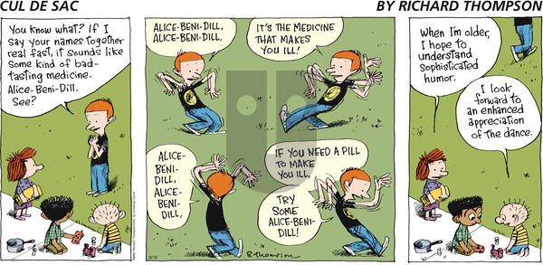 Cul de Sac on Sunday August 18, 2013 Comic Strip