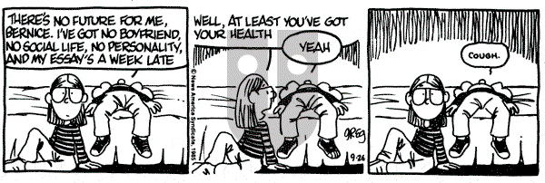 Luann on Thursday September 26, 1985 Comic Strip