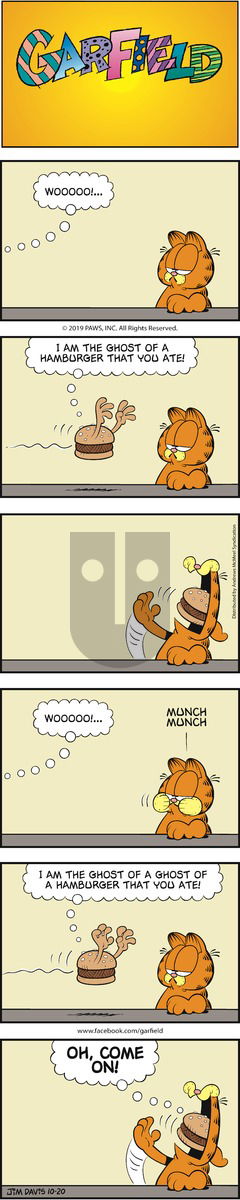 Garfield on Sunday October 20, 2019 Comic Strip