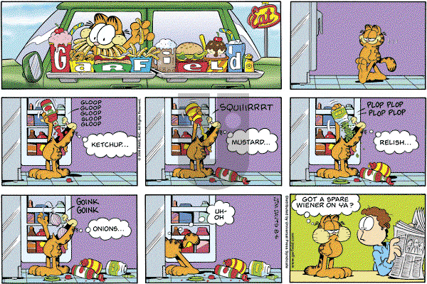 Garfield - Sunday August 6, 2006 Comic Strip