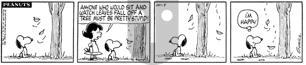 Peanuts on Monday October 7, 1963 Comic Strip