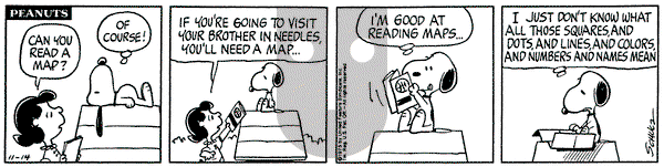 Peanuts on Friday November 14, 1975 Comic Strip