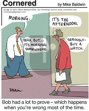 Cornered on Tuesday December 30, 2014 Comic Strip