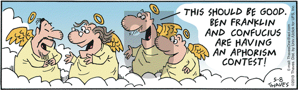 Frank and Ernest on Wednesday May 8, 2013 Comic Strip
