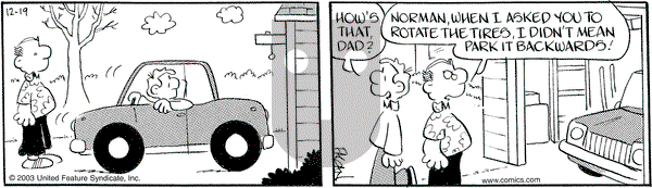 Drabble on Friday December 19, 2003 Comic Strip