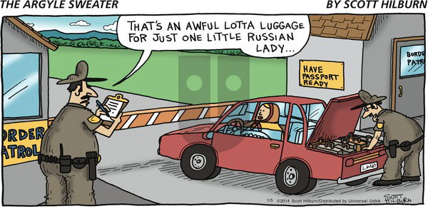 The Argyle Sweater on Sunday January 5, 2014 Comic Strip