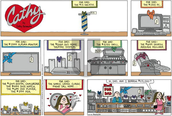 Cathy Classics on Sunday June 15, 2003 Comic Strip