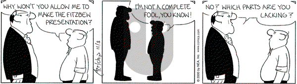 The Born Loser on Monday November 27, 2000 Comic Strip