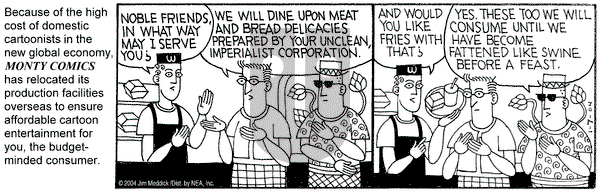 Monty on Wednesday January 7, 2004 Comic Strip