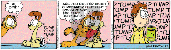 Garfield on Thursday November 27, 2008 Comic Strip