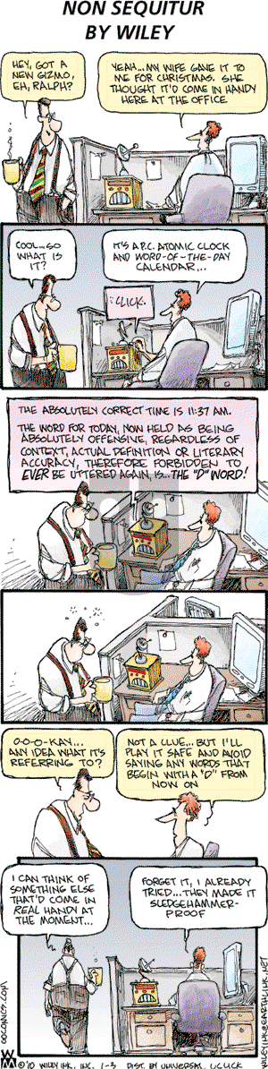 Non Sequitur on Sunday January 3, 2010 Comic Strip