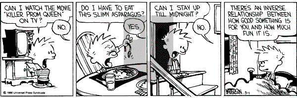 Calvin and Hobbes - Thursday May 1, 1986 Comic Strip