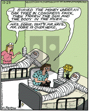 Close to Home on Saturday December 23, 2023 Comic Strip