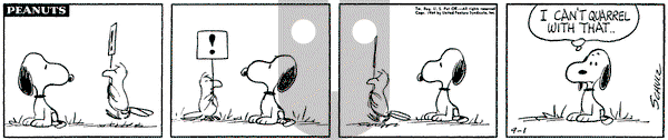 Peanuts on Tuesday September 1, 1964 Comic Strip