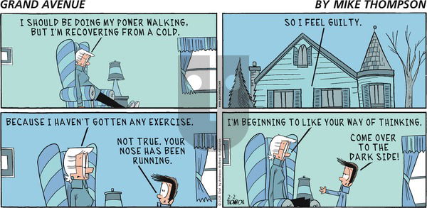 Grand Avenue on Sunday February 2, 2025 Comic Strip