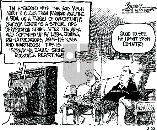 Stuart Carlson on Saturday March 22, 2003 Comic Strip