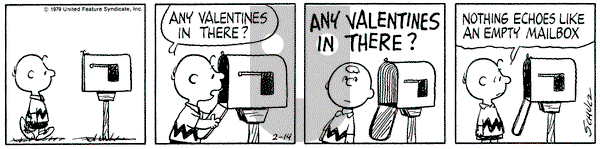 Peanuts - Wednesday February 14, 1979 Comic Strip