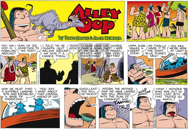 Alley Oop on Sunday March 25, 2001 Comic Strip