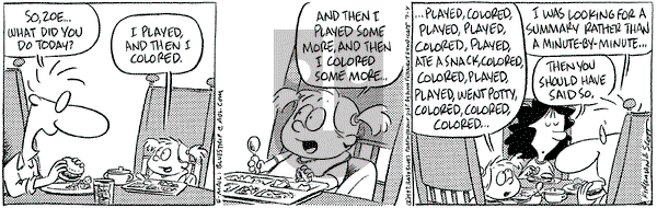 Baby Blues on Saturday June 19, 1999 Comic Strip