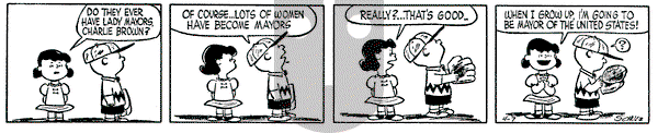 Peanuts on Thursday April 7, 1955 Comic Strip