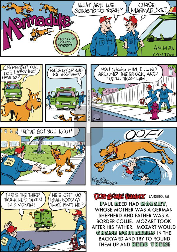 Marmaduke on Sunday October 4, 2020 Comic Strip