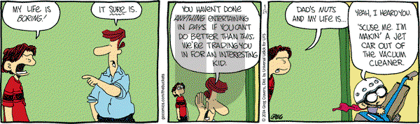 The Buckets on Monday March 24, 2014 Comic Strip