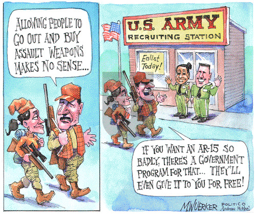 Matt Wuerker - Wednesday April 11, 2018 Comic Strip