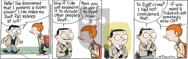 Cul de Sac on Monday April 13, 2009 Comic Strip