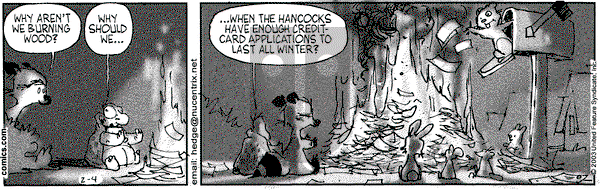Over the Hedge on Tuesday February 4, 2003 Comic Strip