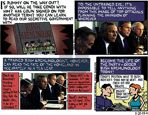 Ted Rall on Thursday November 20, 2003 Comic Strip
