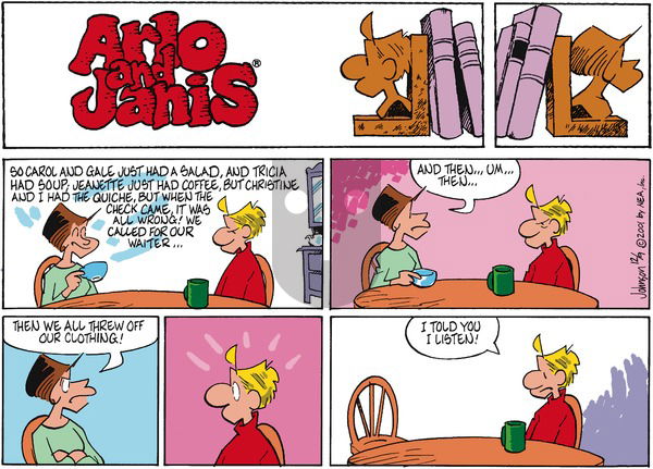 Arlo and Janis - Sunday December 9, 2001 Comic Strip