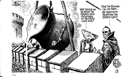 Pat Oliphant on Friday April 5, 1996 Comic Strip