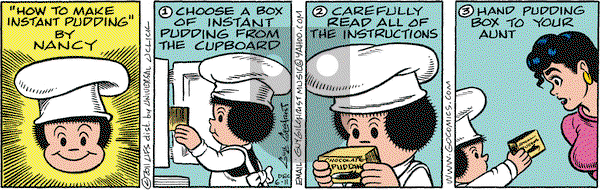 Nancy on Tuesday December 6, 2011 Comic Strip