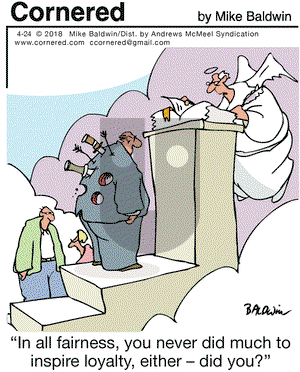 Cornered on Tuesday April 24, 2018 Comic Strip