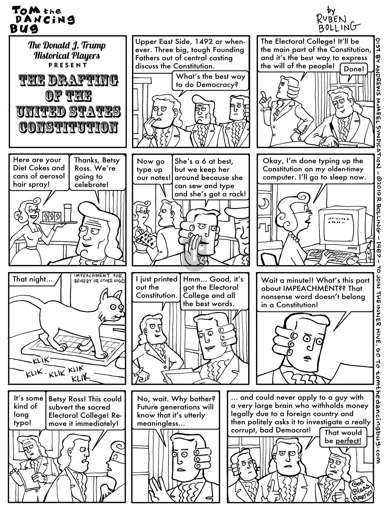 Tom the Dancing Bug - Monday December 9, 2019 Comic Strip