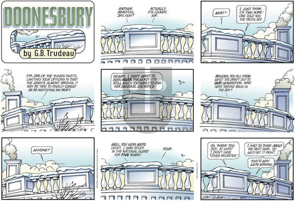 Doonesbury on Sunday December 17, 2006 Comic Strip