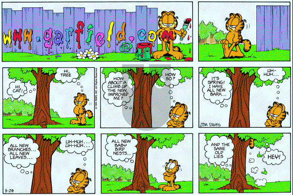 Garfield - Sunday March 29, 1998 Comic Strip