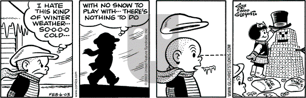 Nancy on Thursday February 6, 2003 Comic Strip