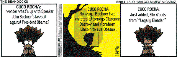 La Cucaracha on Tuesday December 2, 2014 Comic Strip