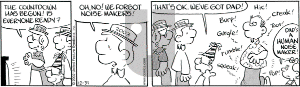 Drabble on Tuesday December 31, 2002 Comic Strip