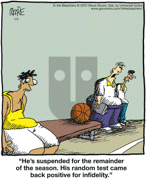 In the Bleachers on Saturday January 3, 2015 Comic Strip