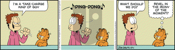 Garfield on Tuesday October 1, 2019 Comic Strip