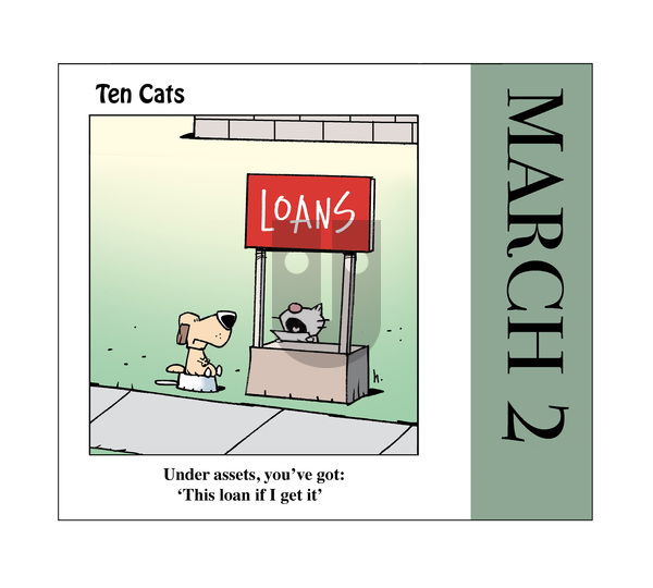 Ten Cats - Tuesday March 2, 2021 Comic Strip
