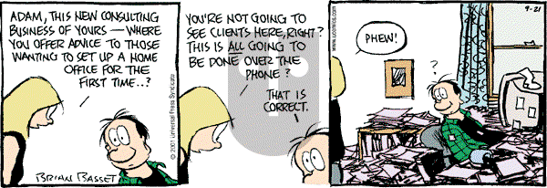 Adam@Home - Thursday September 20, 2001 Comic Strip