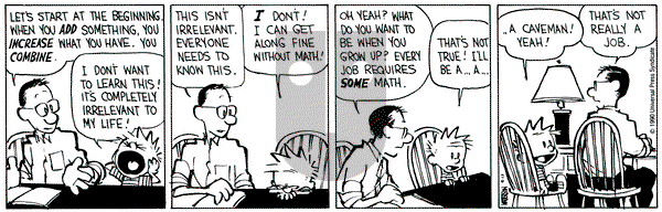 Calvin and Hobbes on Monday September 17, 1990 Comic Strip