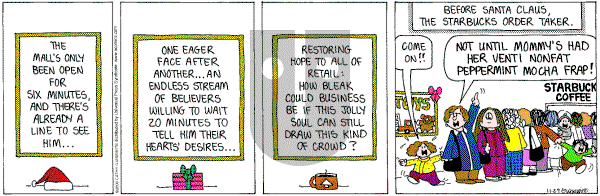 Cathy Classics - Saturday November 29, 2003 Comic Strip
