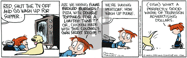 Red and Rover on Saturday December 14, 2002 Comic Strip