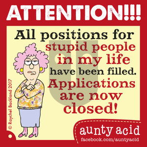 Aunty Acid on Sunday March 26, 2017 Comic Strip