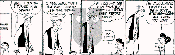 Mr. Lowe on Thursday November 14, 2024 Comic Strip