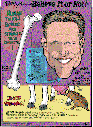 Ripley's Believe It or Not on Saturday August 3, 2019 Comic Strip